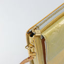 LOUIS VUITTON Monogram Vernis Motto Accessory Pouch Gris M91030 LV Auth 160810-9