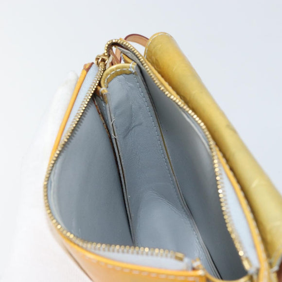 LOUIS VUITTON Monogram Vernis Motto Accessory Pouch Gris M91030 LV Auth 160810