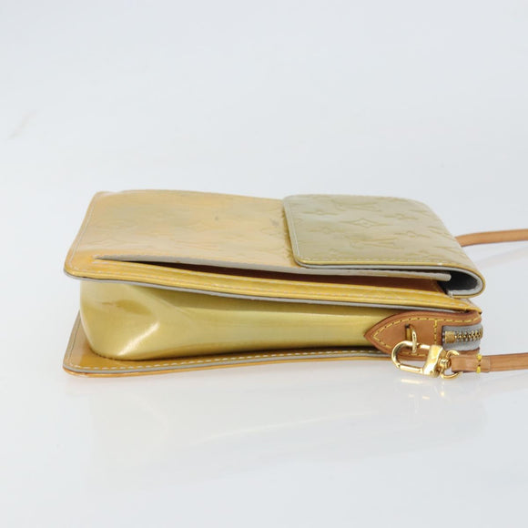 LOUIS VUITTON Monogram Vernis Motto Accessory Pouch Gris M91030 LV Auth 160810
