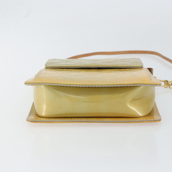 LOUIS VUITTON Monogram Vernis Motto Accessory Pouch Gris M91030 LV Auth 160810