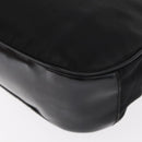 PRADA Shoulder Bag Nylon Black Gold Auth 160811-9