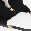 PRADA Shoulder Bag Nylon Black Gold Auth 160811-6