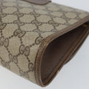 GUCCI GG Supreme Web Sherry Line Bag PVC Beige Gold 156 01 030 Auth 160818-10