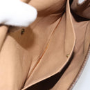 GUCCI GG Supreme Web Sherry Line Bag PVC Beige Gold 156 01 030 Auth 160818-18