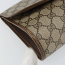 GUCCI GG Supreme Web Sherry Line Bag PVC Beige Gold 156 01 030 Auth 160818-9