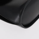 CELINE Medallion Hand Bag Leather Black Gold Auth 160819-9