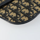 Christian Dior Trotter Canvas Umhängetasche Marine Gold Auth 160820-14
