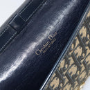 Christian Dior Trotter Canvas Umhängetasche Marine Gold Auth 160820-11