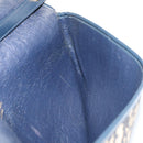 Christian Dior Trotter Canvas Umhängetasche Marine Gold Auth 160820-18