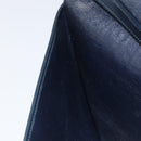 Christian Dior Trotter Canvas Umhängetasche Marine Gold Auth 160820-19