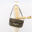 Christian Dior Trotter Canvas Umhängetasche Marine Gold Auth 160820-20