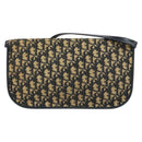 Christian Dior Trotter Canvas Umhängetasche Marine Gold Auth 160820-2