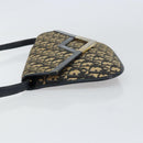 Christian Dior Trotter Canvas Umhängetasche Marine Gold Auth 160820-4
