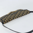 Christian Dior Trotter Canvas Umhängetasche Marine Gold Auth 160820-6