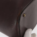 BURBERRY Nova Check Hand Bag Wool Ivory Auth 160824-9