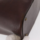 BURBERRY Nova Check Hand Bag Wool Ivory Auth 160824-15