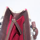 BURBERRY Nova Check Hand Bag Wool Ivory Auth 160824-18