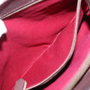 BURBERRY Nova Check Hand Bag Wool Ivory Auth 160824-23