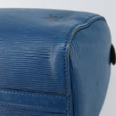 LOUIS VUITTON Epi Speedy 25 Hand Bag Toledo Blue M43015 LV Auth 160825-15