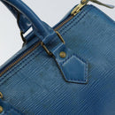 LOUIS VUITTON Epi Speedy 25 Hand Bag Toledo Blue M43015 LV Auth 160825-17