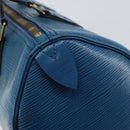 LOUIS VUITTON Epi Speedy 25 Hand Bag Toledo Blue M43015 LV Auth 160825-18