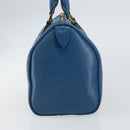 LOUIS VUITTON Epi Speedy 25 Hand Bag Toledo Blue M43015 LV Auth 160825-3
