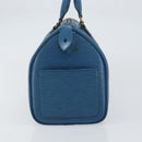 LOUIS VUITTON Epi Speedy 25 Hand Bag Toledo Blue M43015 LV Auth 160825-4