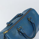LOUIS VUITTON Epi Speedy 25 Hand Bag Toledo Blue M43015 LV Auth 160825-6