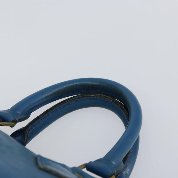 LOUIS VUITTON Epi Speedy 25 Hand Bag Toledo Blue M43015 LV Auth 160825