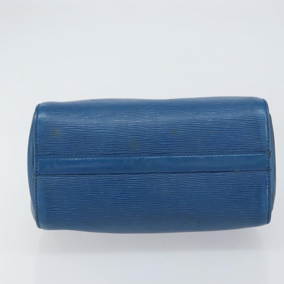 LOUIS VUITTON Epi Speedy 25 Hand Bag Toledo Blue M43015 LV Auth 160825