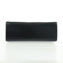 CELINE Circle Hand Bag Leather 2way Black Gold Auth 160826-5