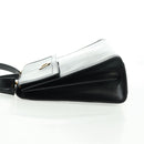 CELINE Circle Hand Bag Leather 2way Black Gold Auth 160826-3