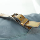 PRADA Backpack Nylon Light Blue Silver Auth 160827-9