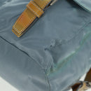 PRADA Backpack Nylon Light Blue Silver Auth 160827-19