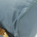 PRADA Backpack Nylon Light Blue Silver Auth 160827-20