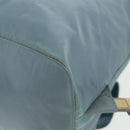 PRADA Backpack Nylon Light Blue Silver Auth 160827-21