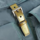 PRADA Backpack Nylon Light Blue Silver Auth 160827-27