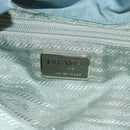 PRADA Backpack Nylon Light Blue Silver Auth 160827-29
