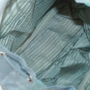 PRADA Backpack Nylon Light Blue Silver Auth 160827-11