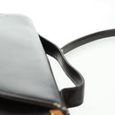Christian Dior Hand Bag Calf Skin 2way Black Gold Auth 160831-15