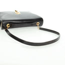 Christian Dior Hand Bag Calf Skin 2way Black Gold Auth 160831-10