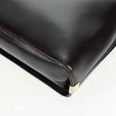 Christian Dior Hand Bag Calf Skin 2way Black Gold Auth 160831-19