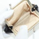 Christian Dior Hand Bag Calf Skin 2way Black Gold Auth 160831-23