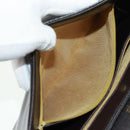 Christian Dior Hand Bag Calf Skin 2way Black Gold Auth 160831-32