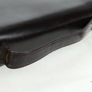 Christian Dior Hand Bag Calf Skin 2way Black Gold Auth 160831-9