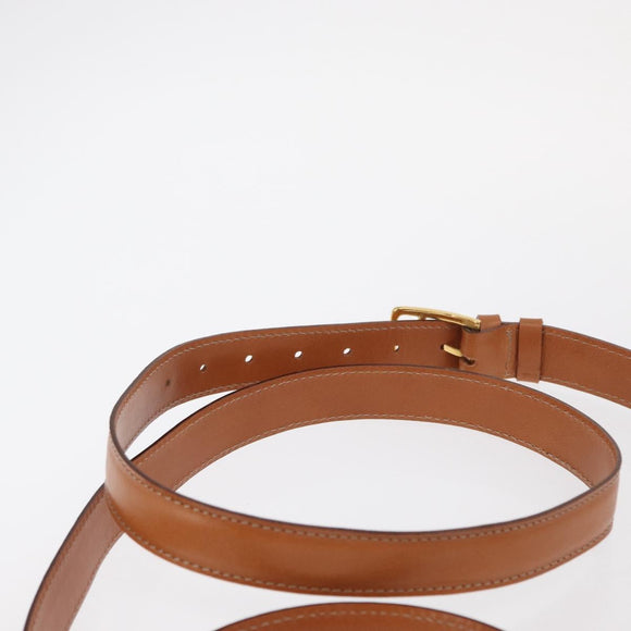 CELINE Macadam Canvas Horse Carriage Bag PVC Leather 2way Brown Gold Auth 160833