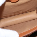 CELINE Macadam Canvas Horse Carriage Bag PVC Leather 2way Brown Gold Auth 160833-10