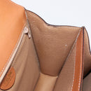 CELINE Macadam Canvas Horse Carriage Bag PVC Leather 2way Brown Gold Auth 160833-22