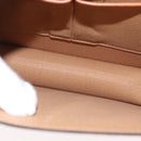 CELINE Macadam Canvas Horse Carriage Bag PVC Leather 2way Brown Gold Auth 160833-24