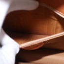 CELINE Macadam Canvas Horse Carriage Bag PVC Leather 2way Brown Gold Auth 160833-26